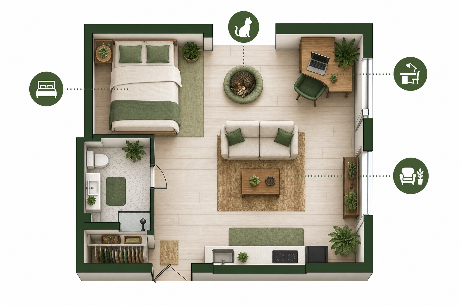 AI-generated after render matching before angle with zones labeled