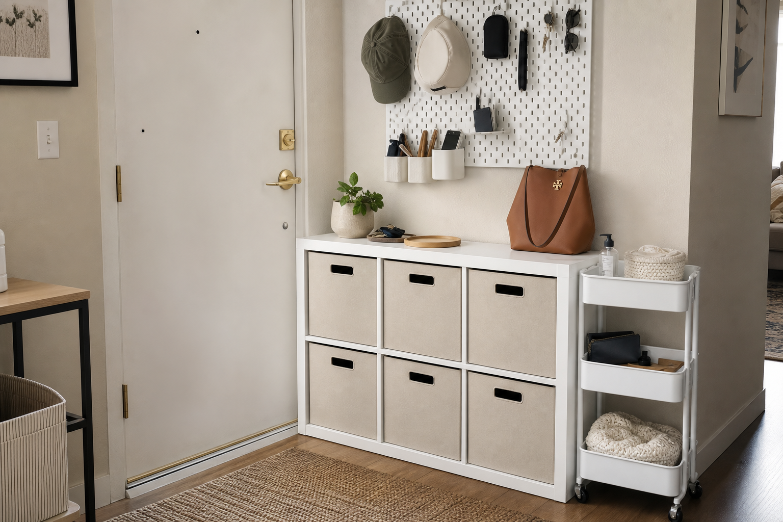IKEA Small-Space Storage Hacks: KALLAX, SKADIS & Rolling Carts